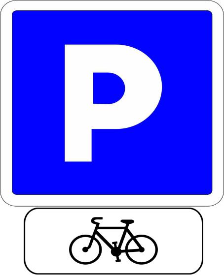 Kiwi Star Parking Panneau – Vélo Pictogramme 